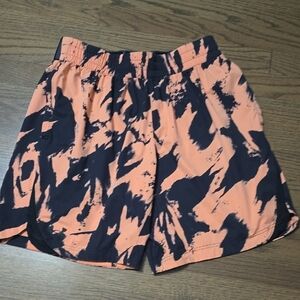 LG Peach and Black Patterned Shorts